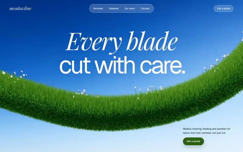 Meadowline Lawn Care: local service in motion