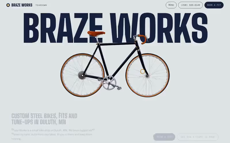 Braze Works: service site in motion