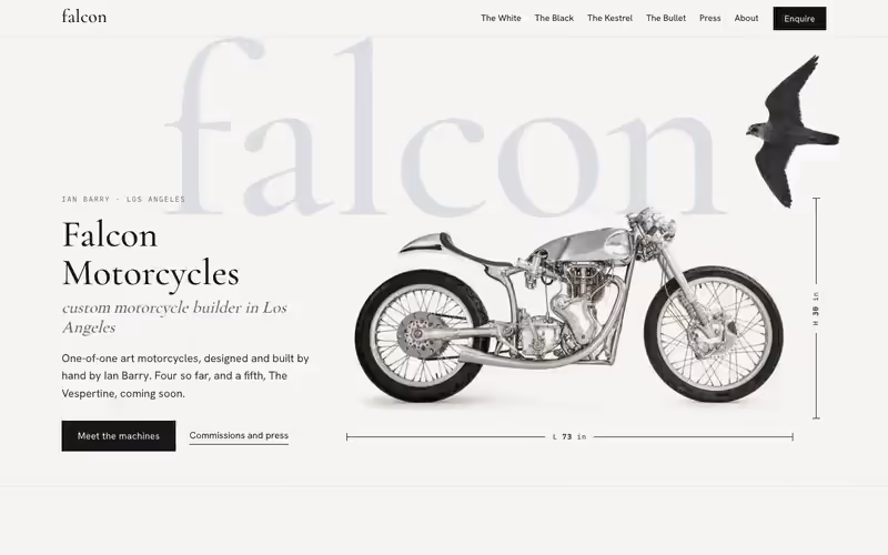Falcon Motorcycles: redesign concept in motion