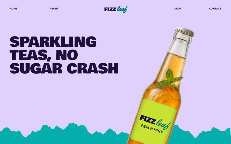 Fizzleaf: página de producto en movimiento