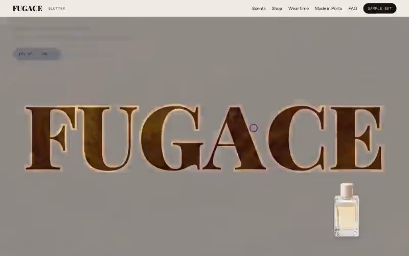 Fugace: brand and shop in motion