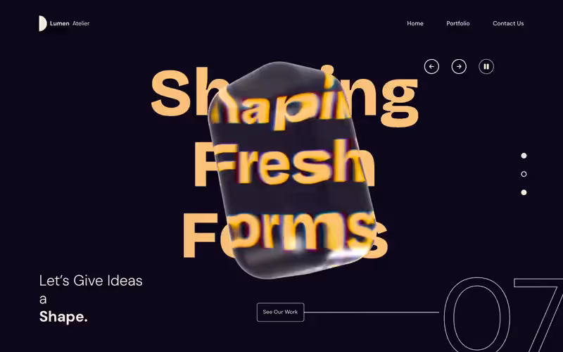 Lumen Atelier: portada de estudio en movimiento