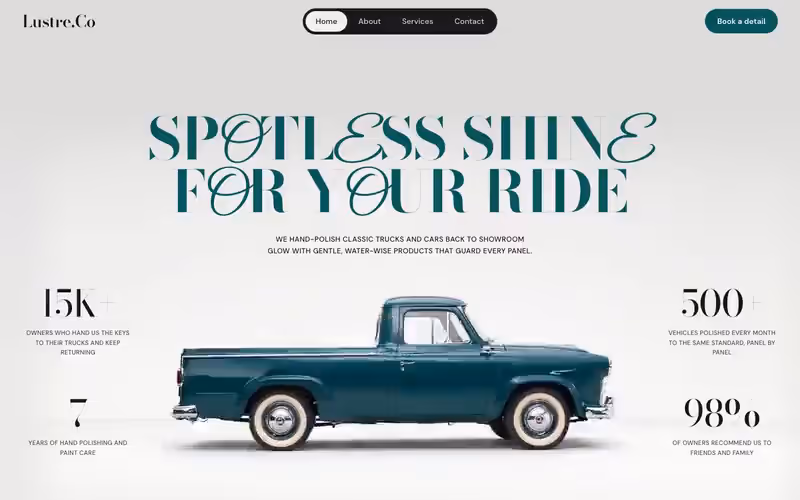 Lustre.Co: servicio local en movimiento