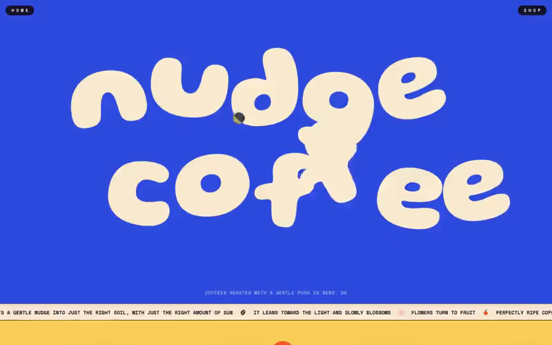Nudge Coffee: comida y bebida en movimiento