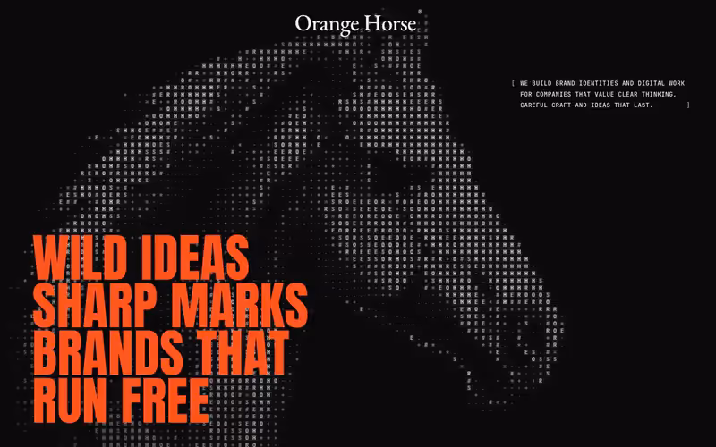 Orange Horse: agency in motion