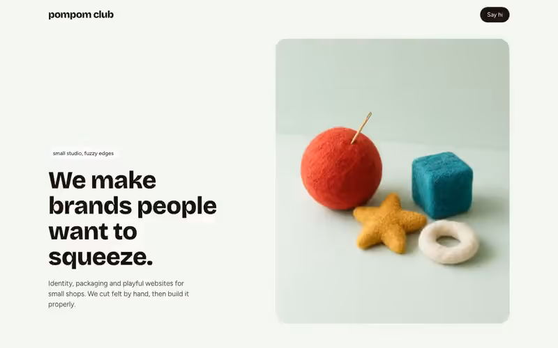 Pompom Club: pie de página de estudio en movimiento