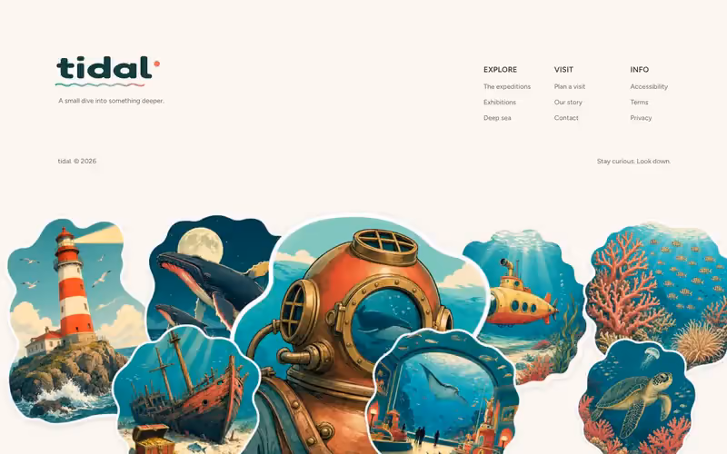 Tidal Stickers: sitio de museo en movimiento